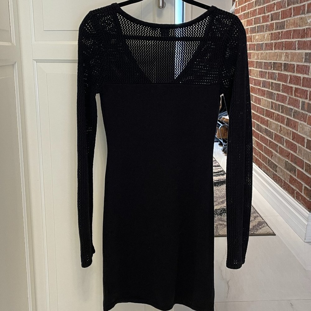 Roxy long sleeves mini-dress black SZ Small
